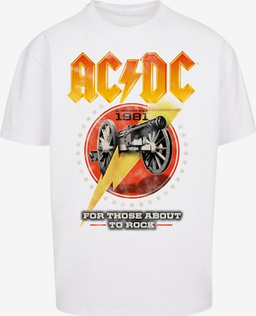 F4NT4STIC T-Shirt 'ACDC' in Weiß: Vorderseite