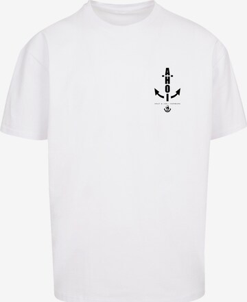 F4NT4STIC Shirt 'Ahoi Anker' in Wit: voorkant