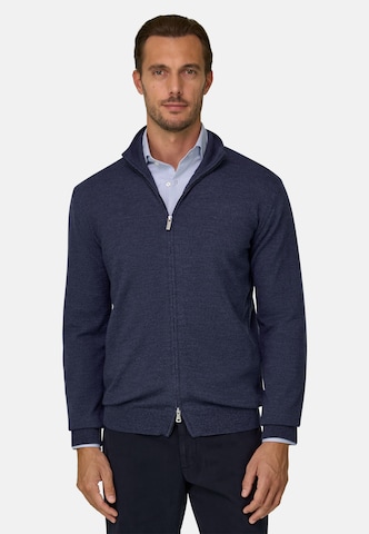 Boggi Milano Strickjacke in Blau: Vorderseite