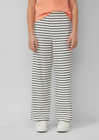 s.Oliver Wide leg Broek in Zwart: voorkant