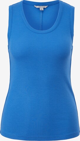 Top di comma casual identity in blu: frontale