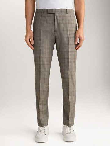 Coupe slim Pantalon à plis 'Blayr' JOOP! en marron : devant