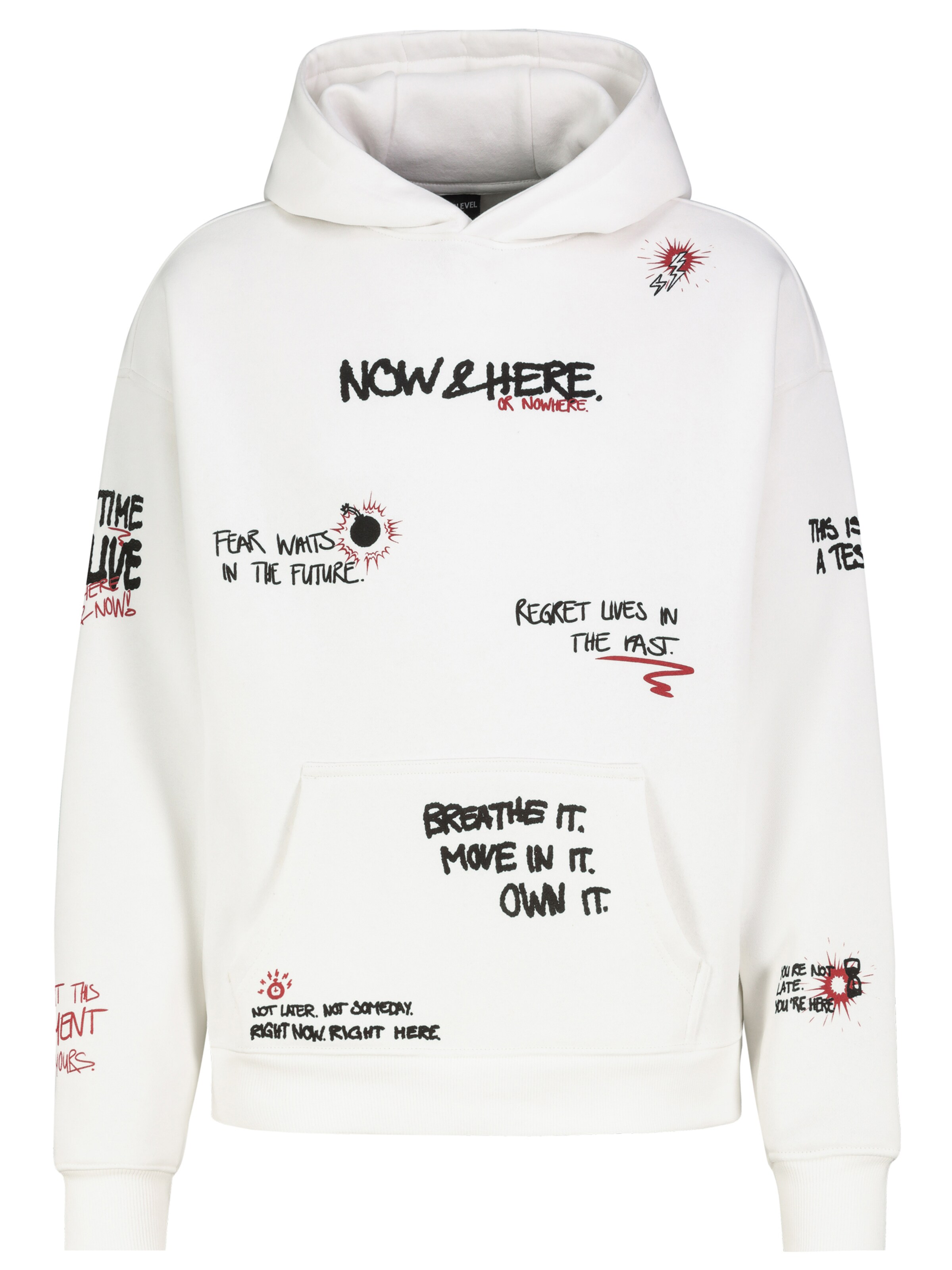 Sublevel Sweatshirt in Wit: voorkant