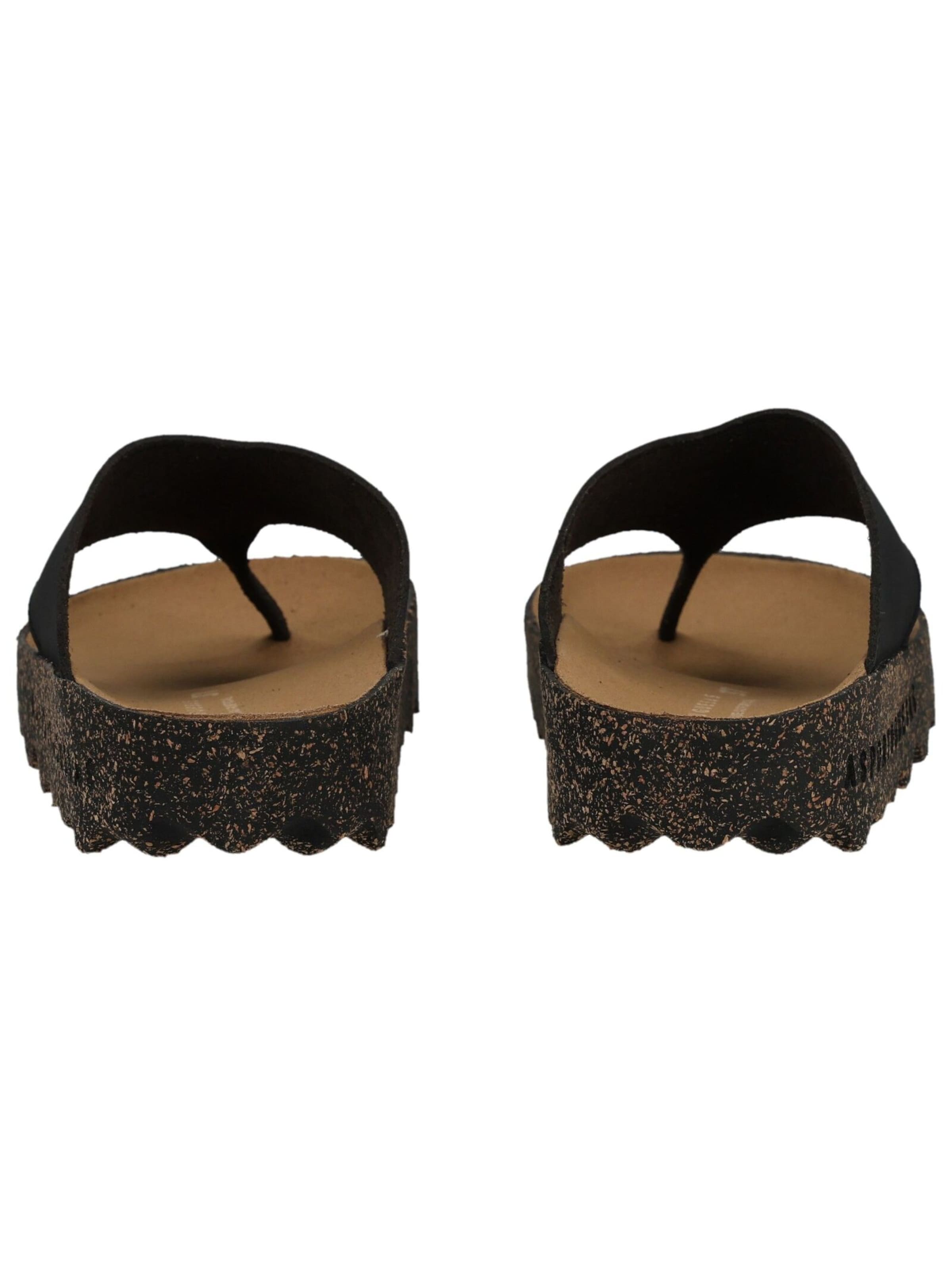 Asportuguesas Zehentrenner in Schwarz