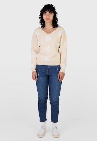 Pull-over 'Lovely Wollma' Kleinigkeit en marron