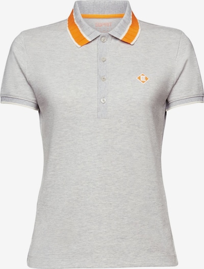 ESPRIT Shirt in graumeliert / orange, Produktansicht