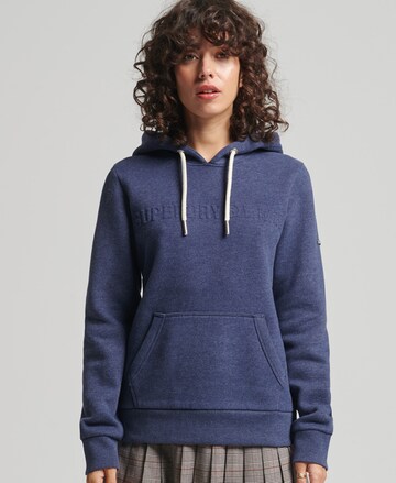 Superdry Sweatshirt 'Vintage Corporate' in Blue: front