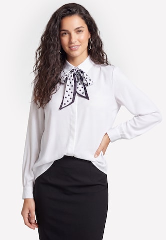 Chemisier usha BLACK LABEL en blanc : devant