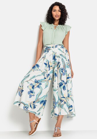 Wide leg Pantaloni de la LASCANA pe alb