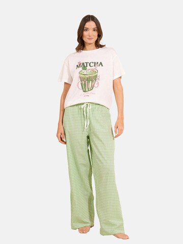 Friends Like These Pyjama in Grün: Vorderseite