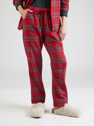 Pantalon de pyjama Hunkemöller en rouge : devant