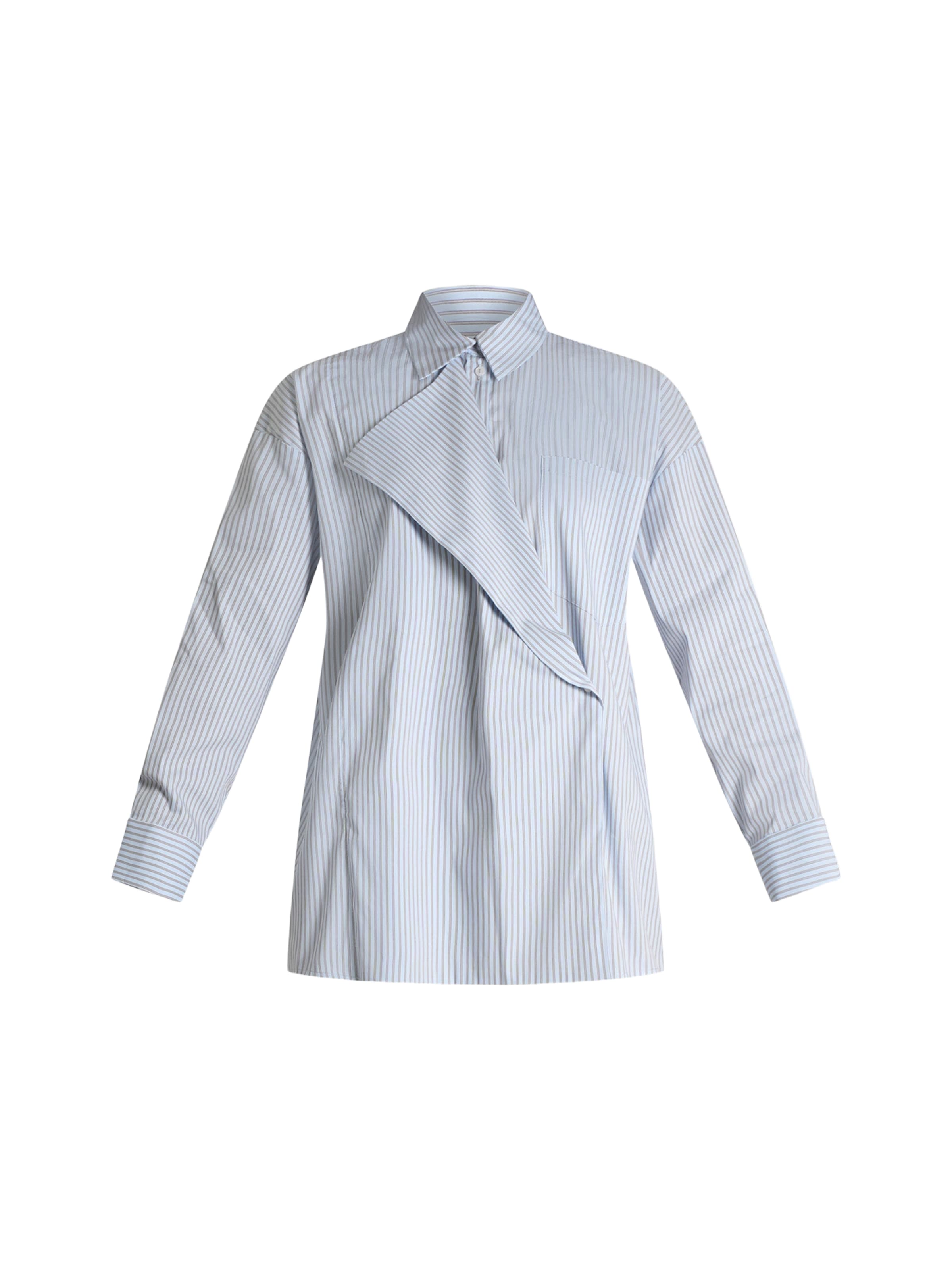 Dixie Blouse in Blauw: voorkant