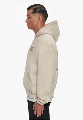 Dropsize Zip-Up Hoodie in Beige