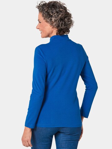 Goldner Shirt in Blau