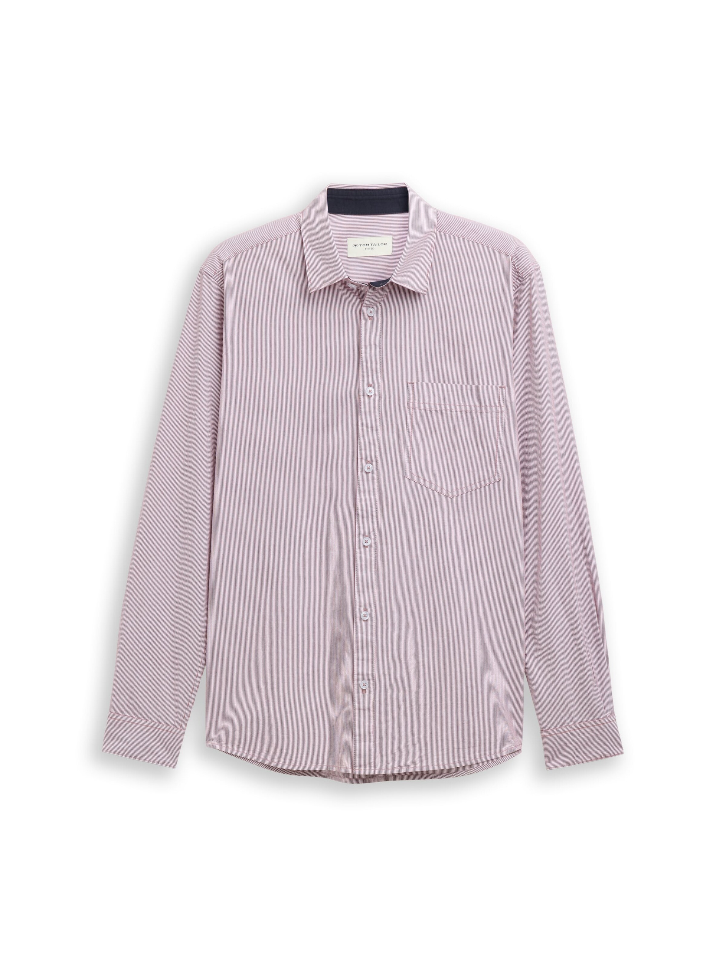 TOM TAILOR Regular Fit Hemd in Lila: Vorderseite