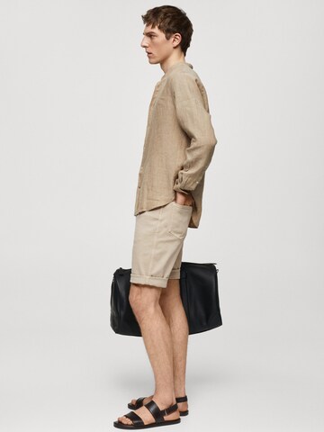 MANGO MAN Regular Shorts 'Nepto' in Beige