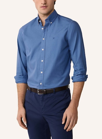 Hackett London Regular fit Overhemd in Blauw