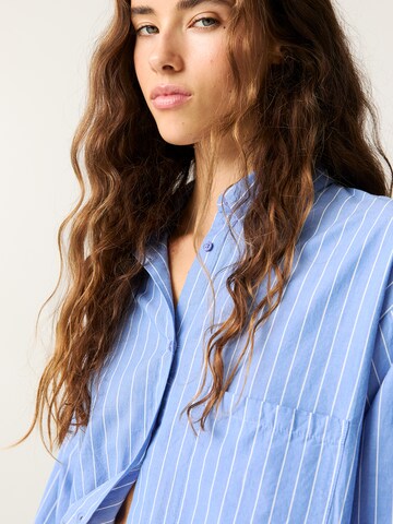 Pull&Bear Blúzka - Modrá