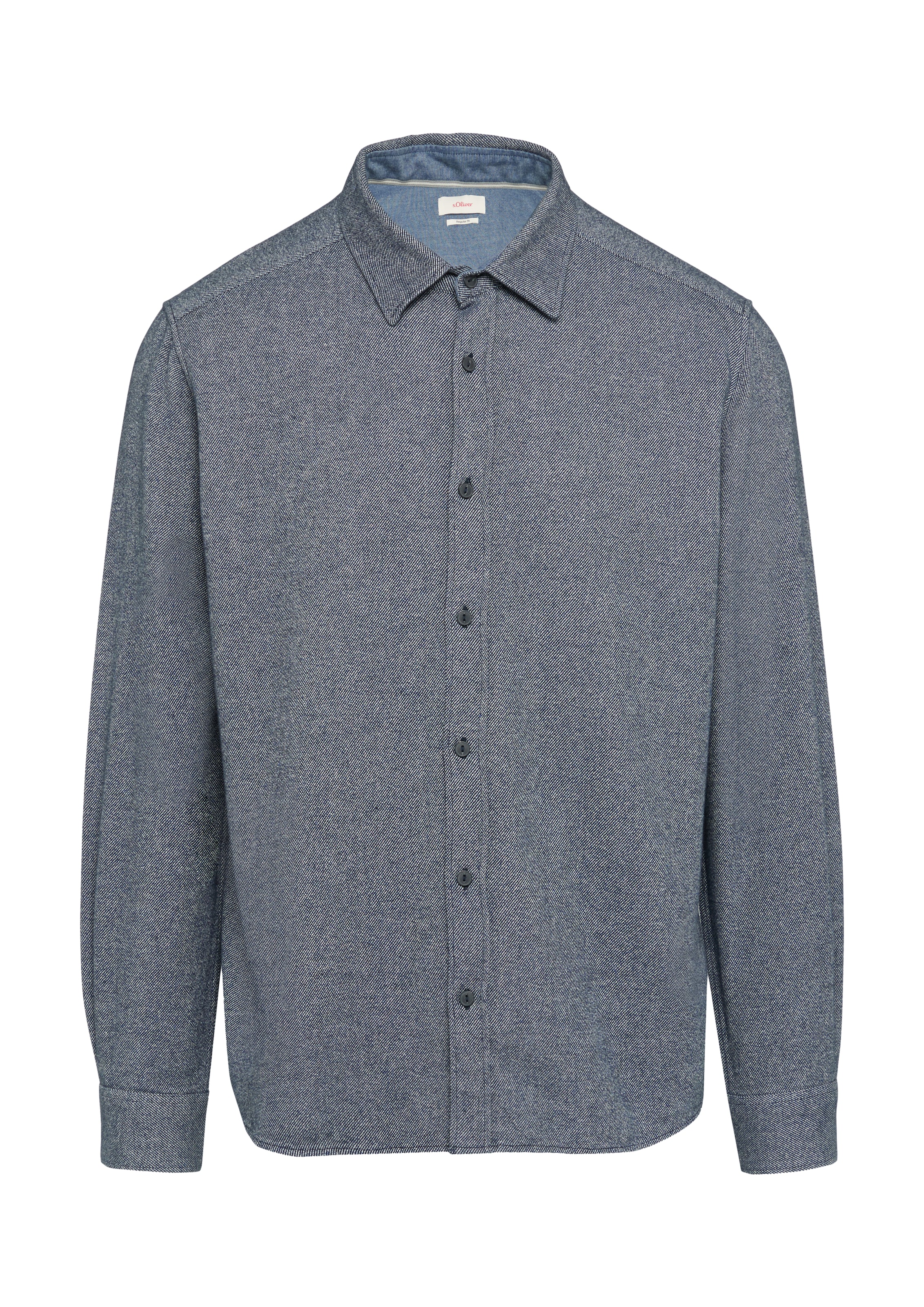 s.Oliver Regular fit Overhemd in Blauw: voorkant