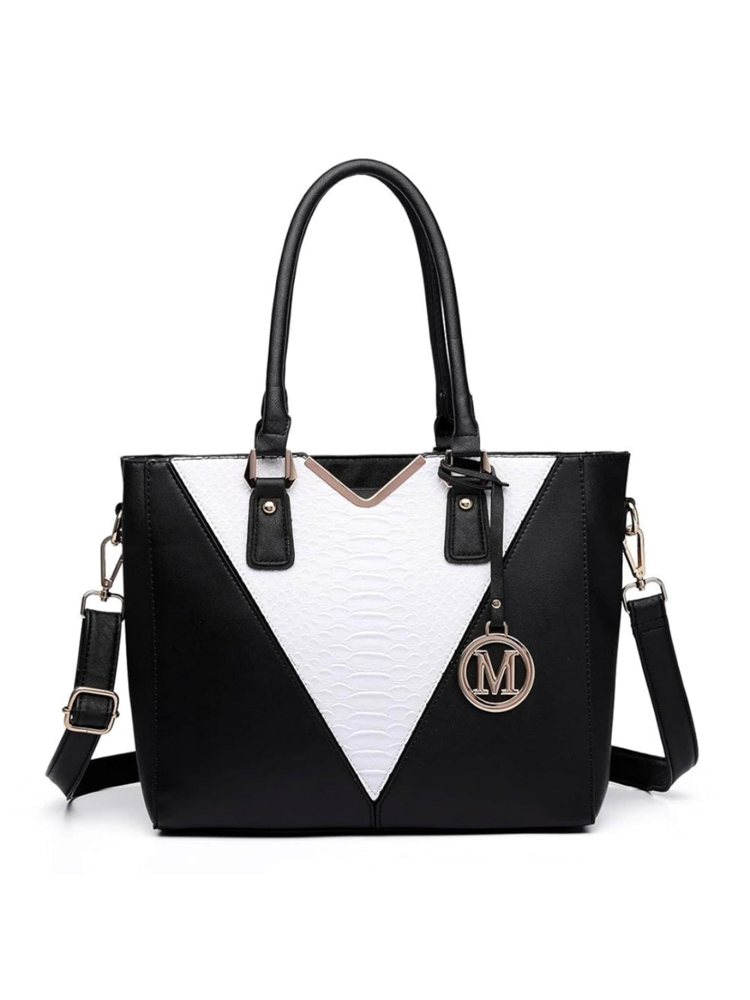 Miss Lulu Shoulder Bag in Black: front