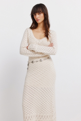 Springfield Dress in Beige: front