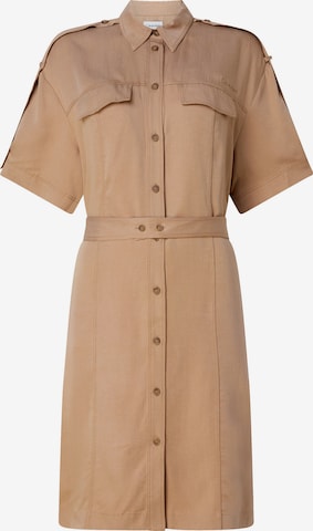 Calvin Klein Shirt Dress in Brown: front