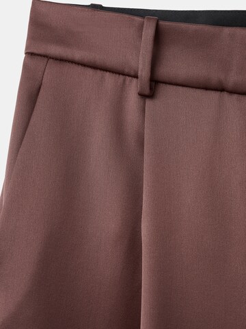 MANGO Wide Leg Hose 'GILDA' in Braun