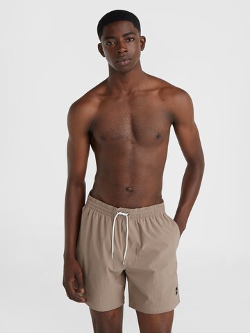 O'NEILL Bathing trunks in Brown: front