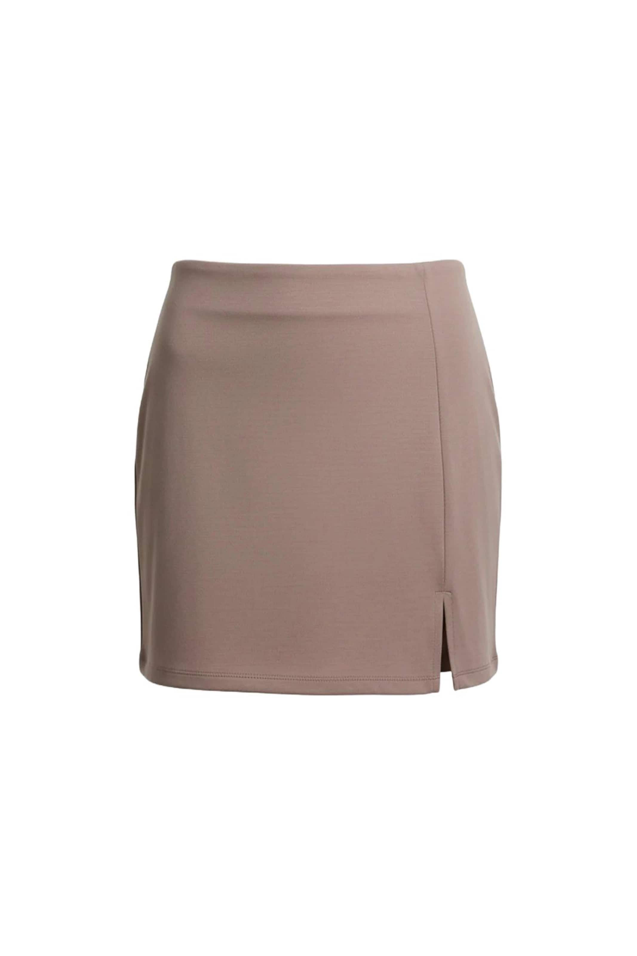 Alexa Dash Skirt in Beige: front