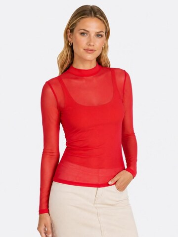 SARA LINKE Shirt 'MESH' in Red