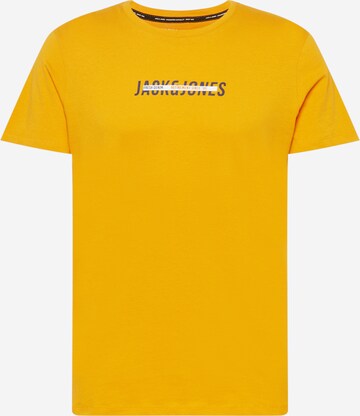 JACK & JONES Тениска 'TEO' в жълто: отпред