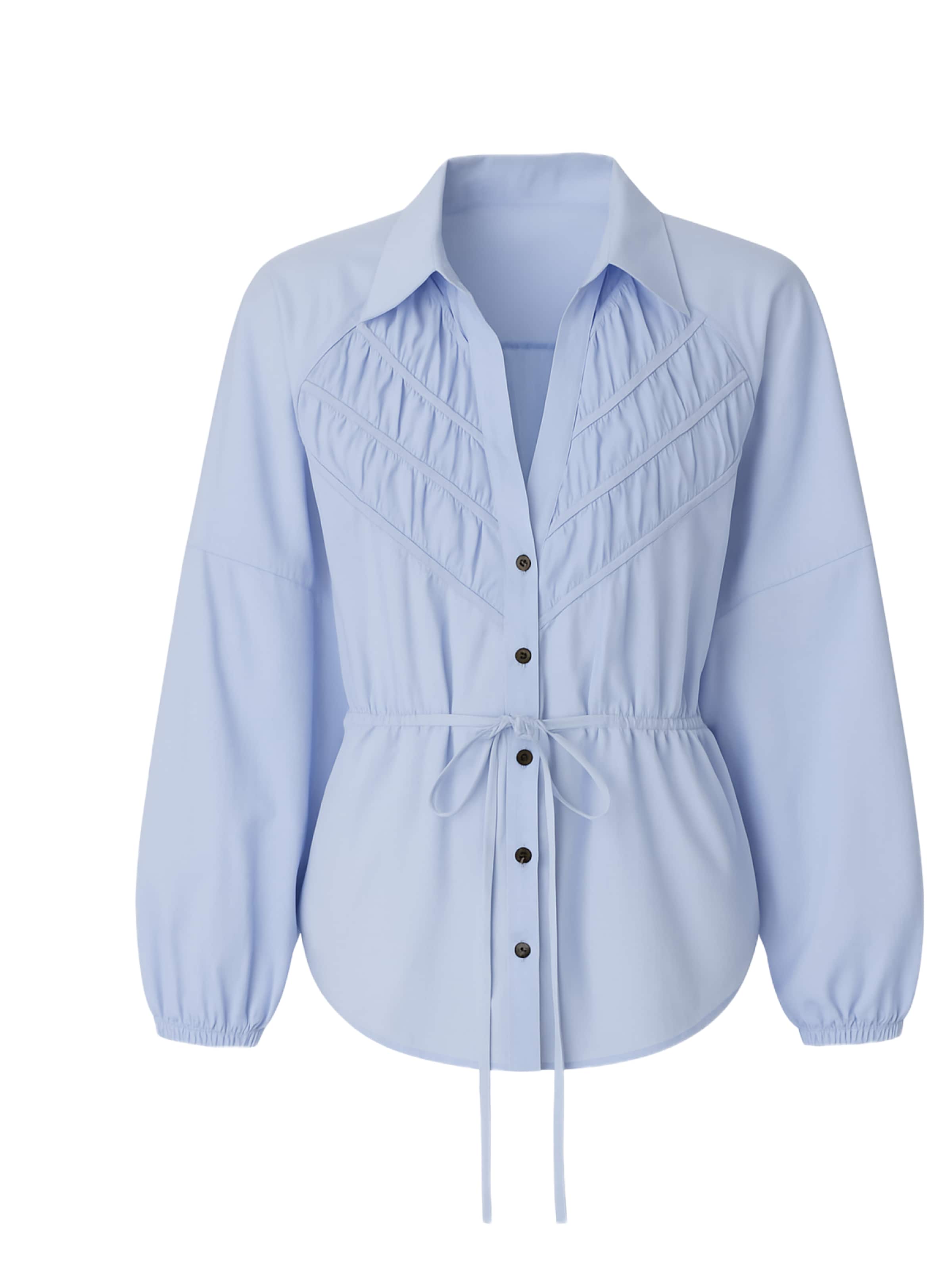 Touche Prive Blouse in Blauw: voorkant