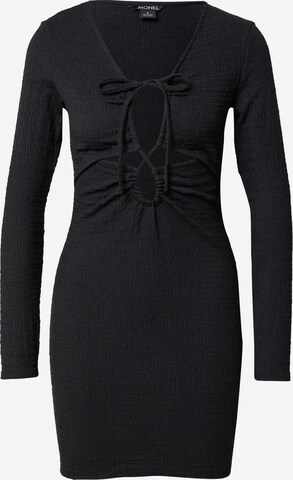 Monki Cocktail Dress in Black: front