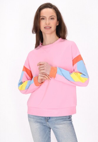 Sweat-shirt usha BLUE LABEL en rose : devant