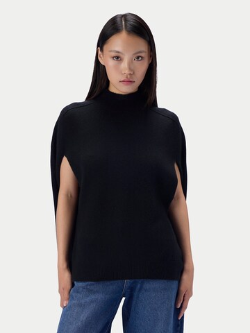 juoda GOBI Cashmere Apsiaustas