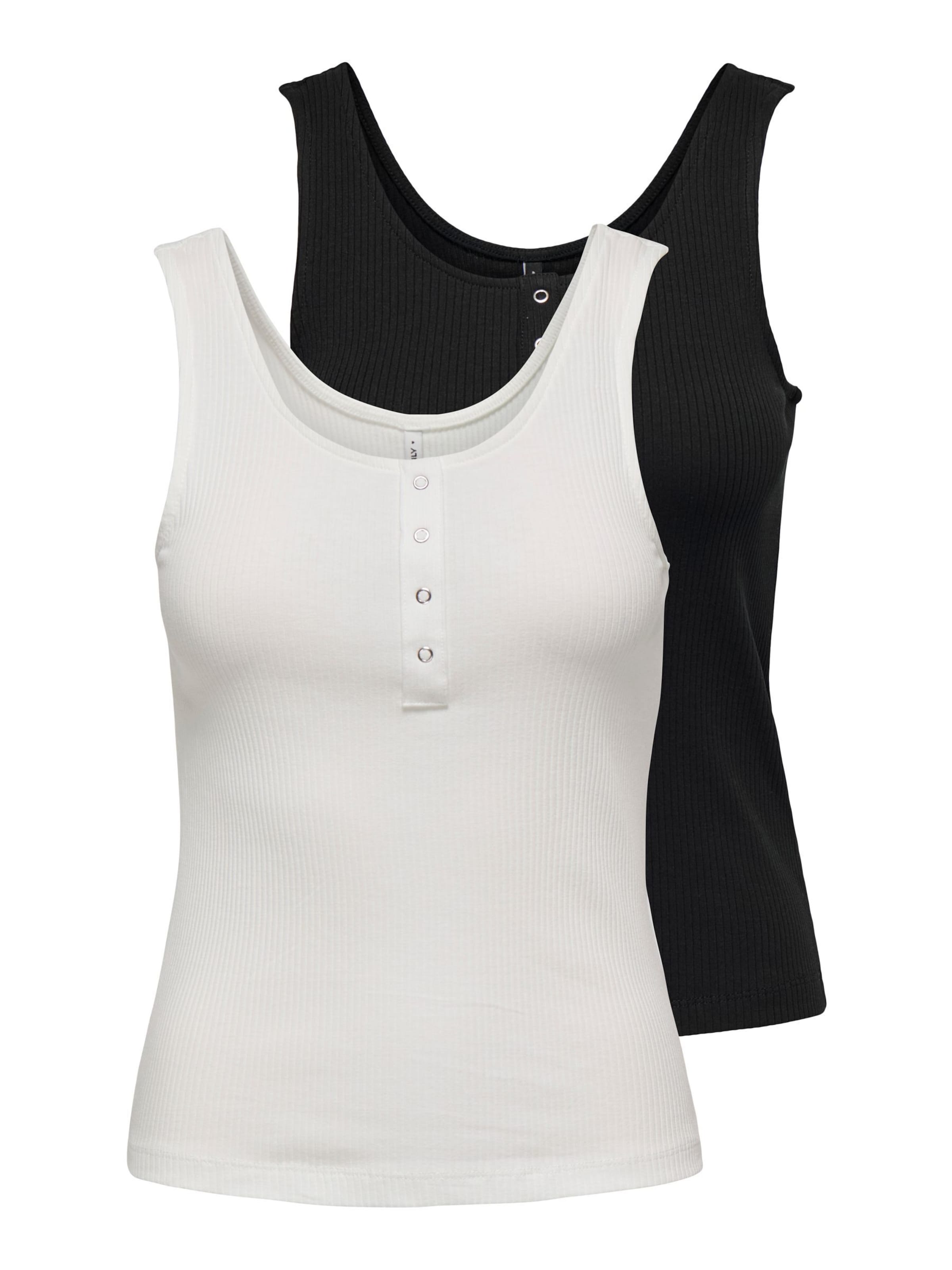ONLY Top 'ONLSimple' v velikosti S  | bela barva, Prikaz izdelka
