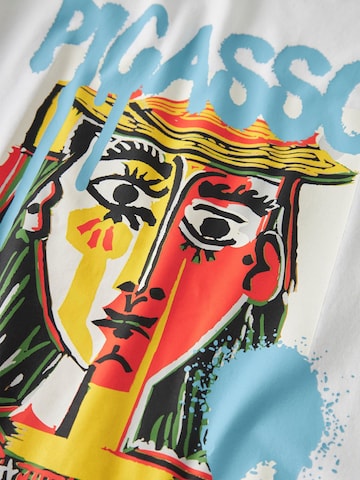 T-Shirt 'Kunst' TWO SOON en blanc