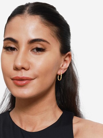 Boucles d'oreilles 'Wendy' Heideman en or : devant