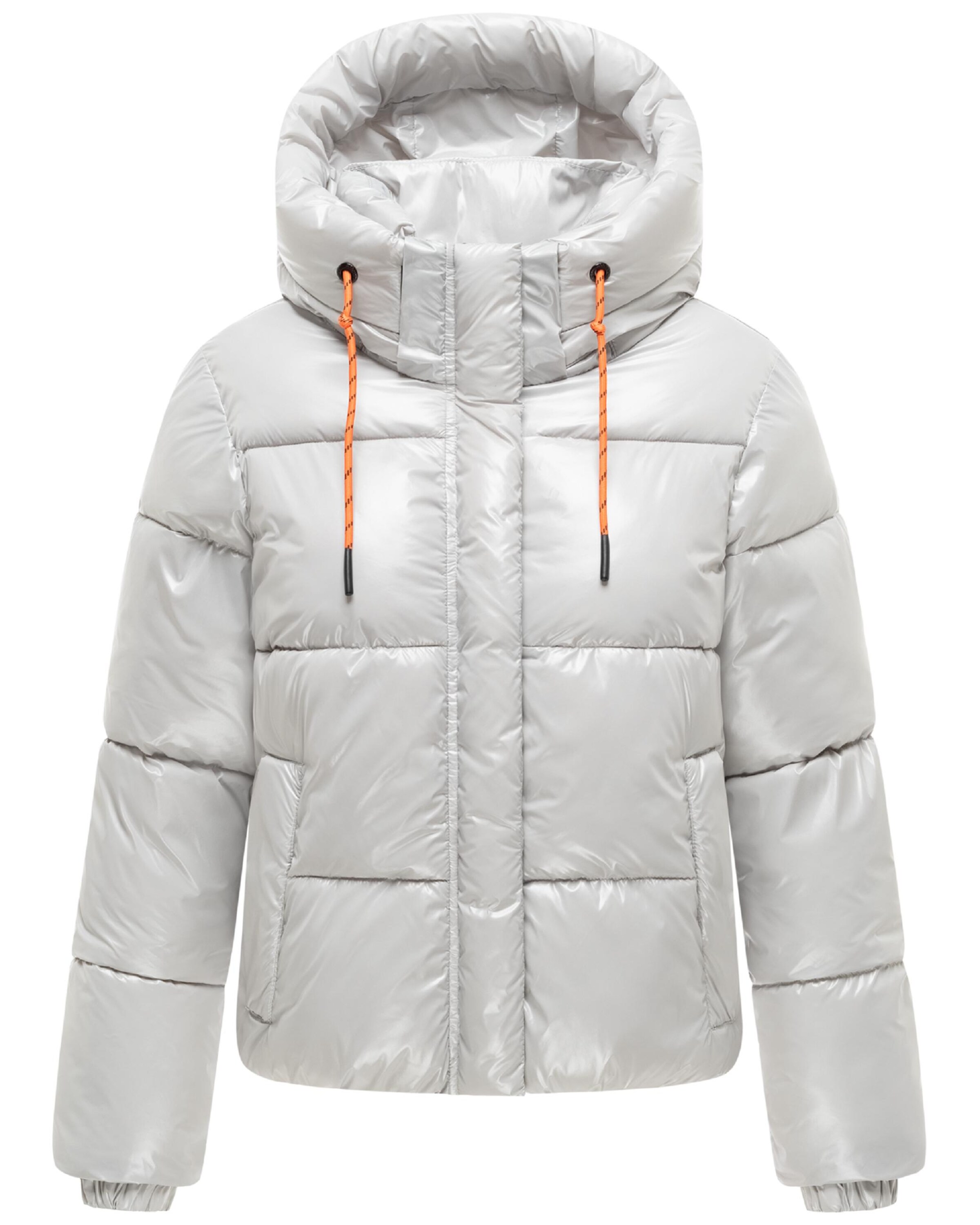 MARIKOO Winter Jacket 'Skyraa 16' in Silver: front