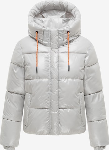 MARIKOO Winter Jacket 'Skyraa 16' in Silver: front