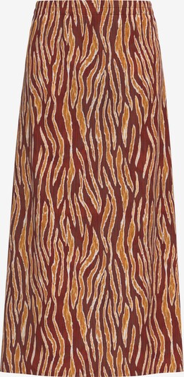 ICHI Spódnica 'VERA' w kolorze brązowy / koniakowy / białym, Podgląd produktu