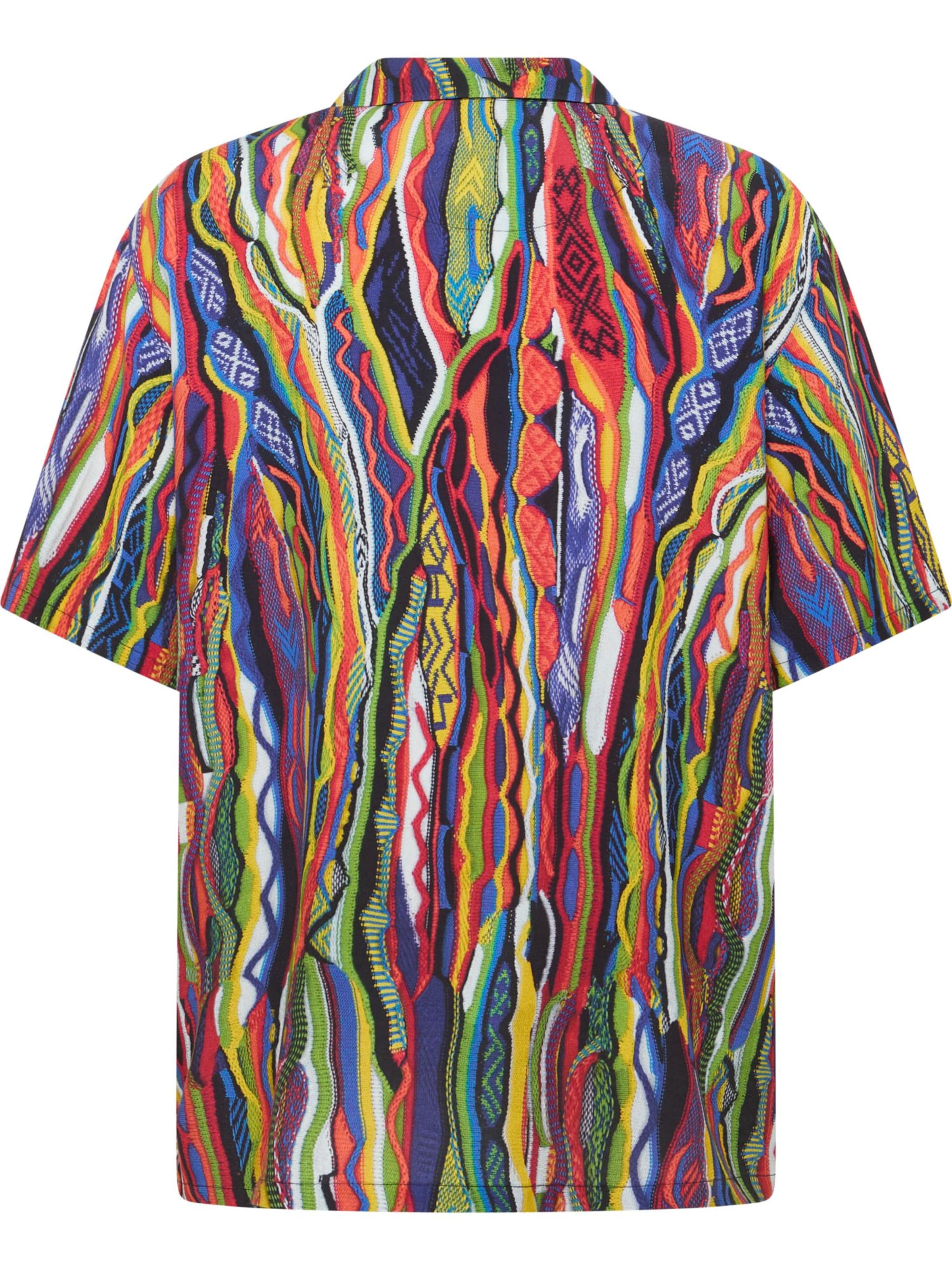 Coupe regular Chemise ' Federa ' Carlo Colucci en mélange de couleurs