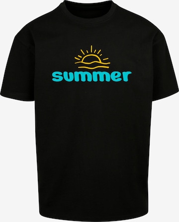 T-Shirt 'Summer - Sun' Merchcode en noir : devant