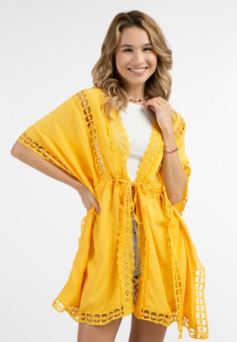 IZIA - Kimono em amarelo: frente