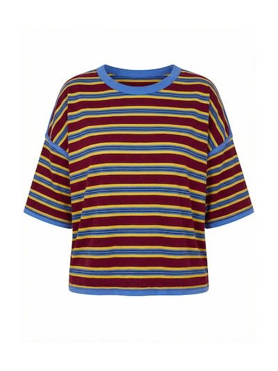 Imily Bela Shirts i blå / gylden gul / burgunder, Produktvisning