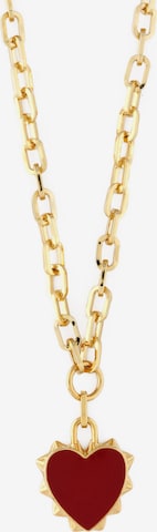 Orelia Necklace in Gold: front