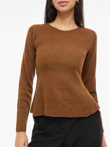 VILA Sweater 'VIMable' in Brown