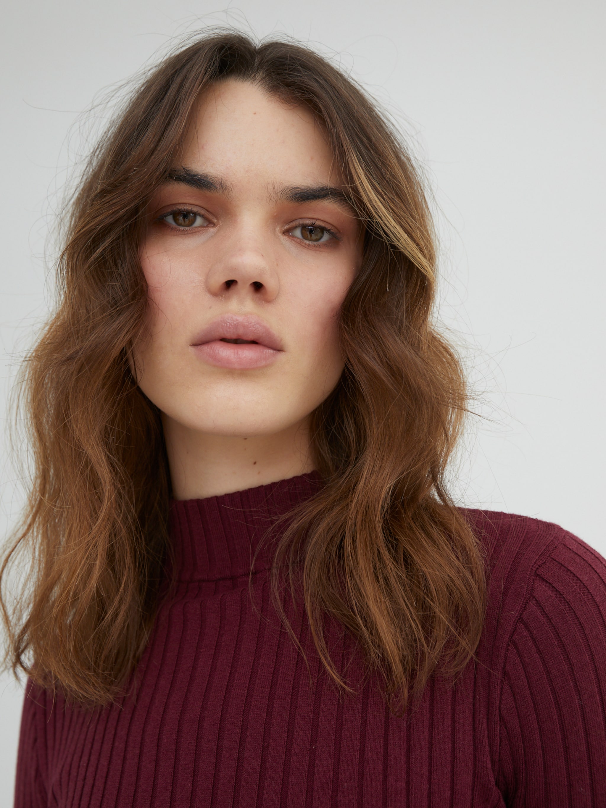 EDITED Produkte Pullover 'JANNICE' burgunder