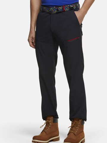 MEYER Regular Chino Pants in Blue: front