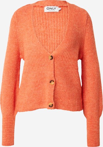 ONLY Knit Cardigan 'Clare' in Orange: front